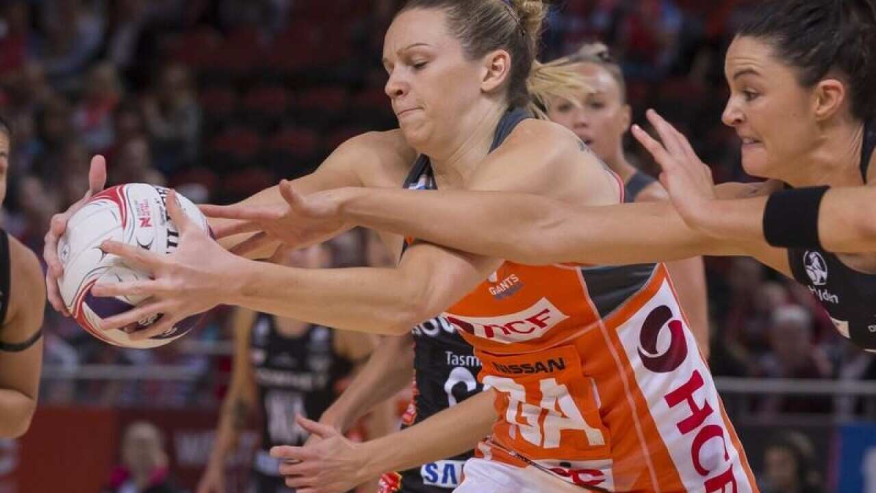 Jo Harten of the Giants in action