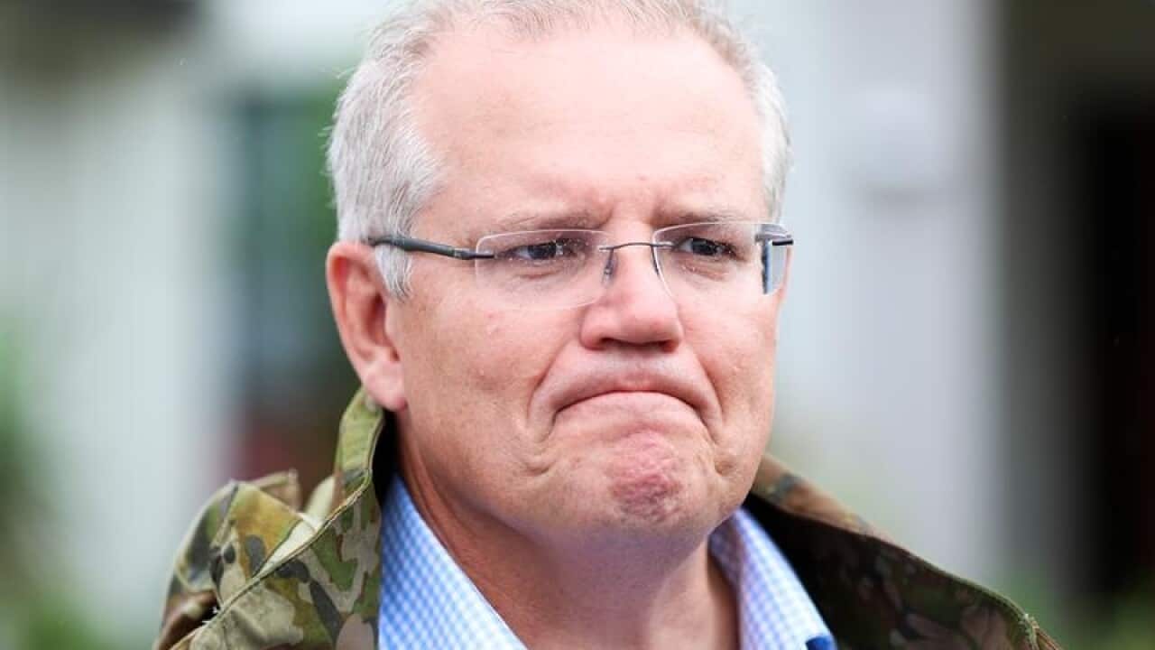 Prime Minister Scott Morrison visits flood affected areas in QLD