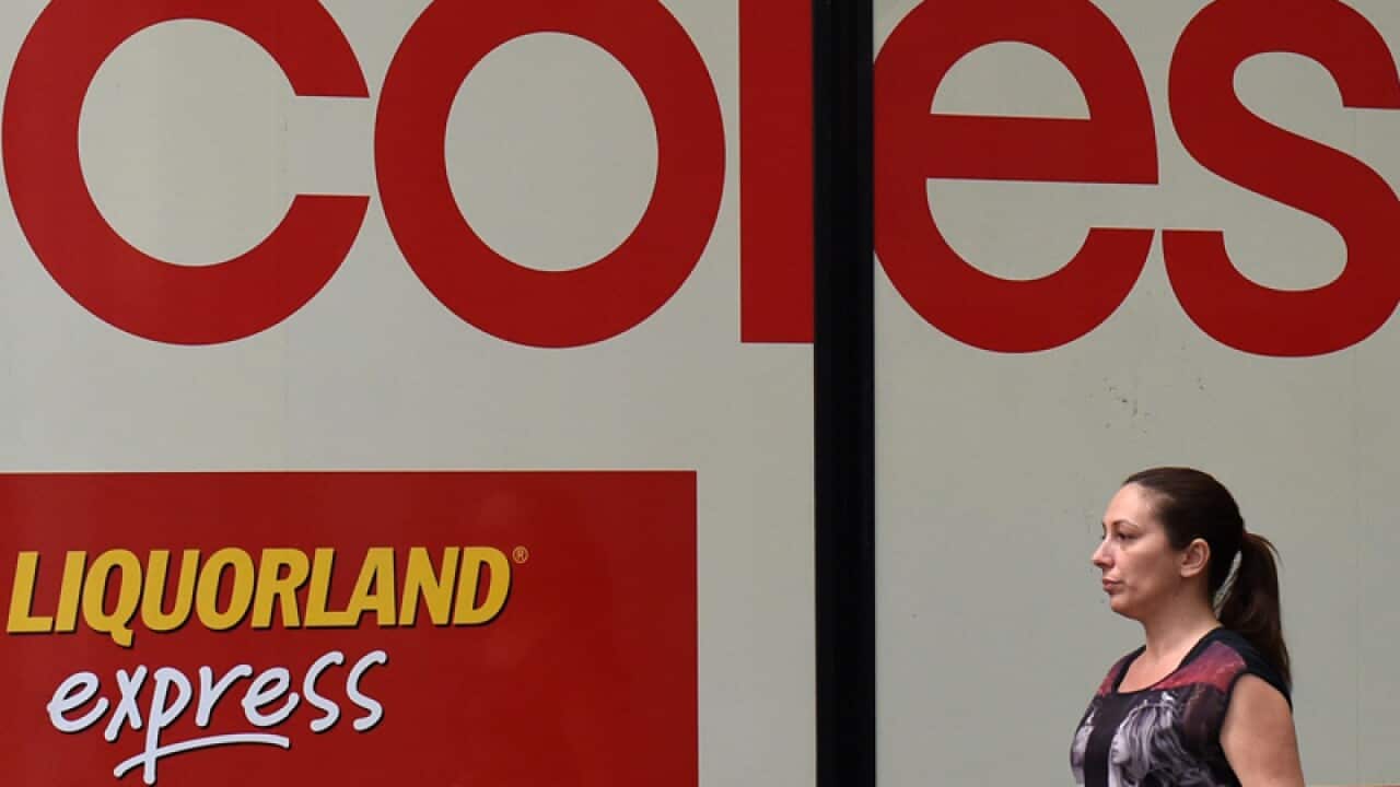 A Coles supermarket logo