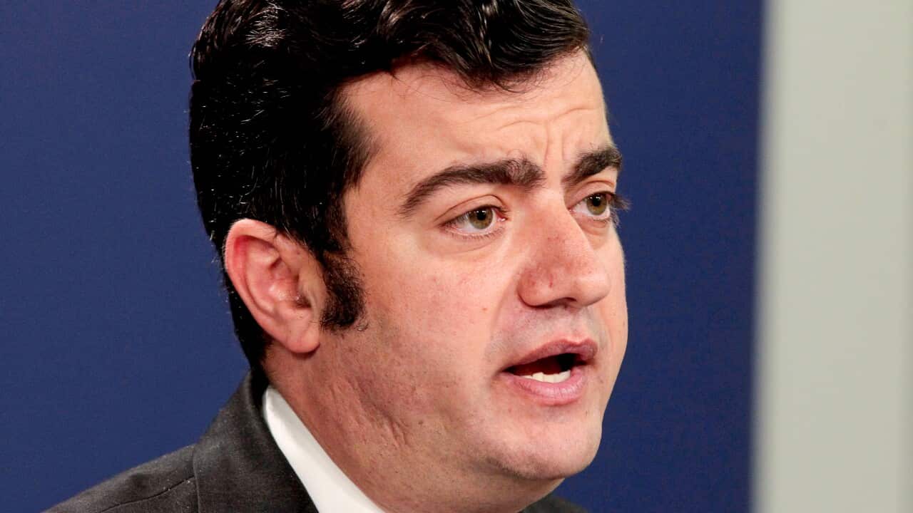 Senator Sam Dastyari holds a press conference in Sydney, Tuesday, December 12, 2017.Dastyari has quit the Senate amid intense scrutiny of his interactions with a Chinese businessman and political donor. (AAP Image/Ben Rushton) NO ARCHIVING