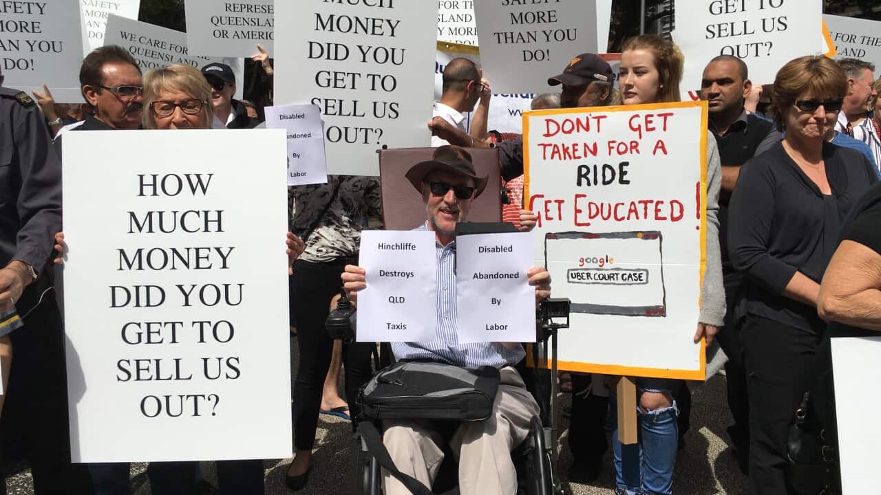 UBER PROTEST BRISBANE