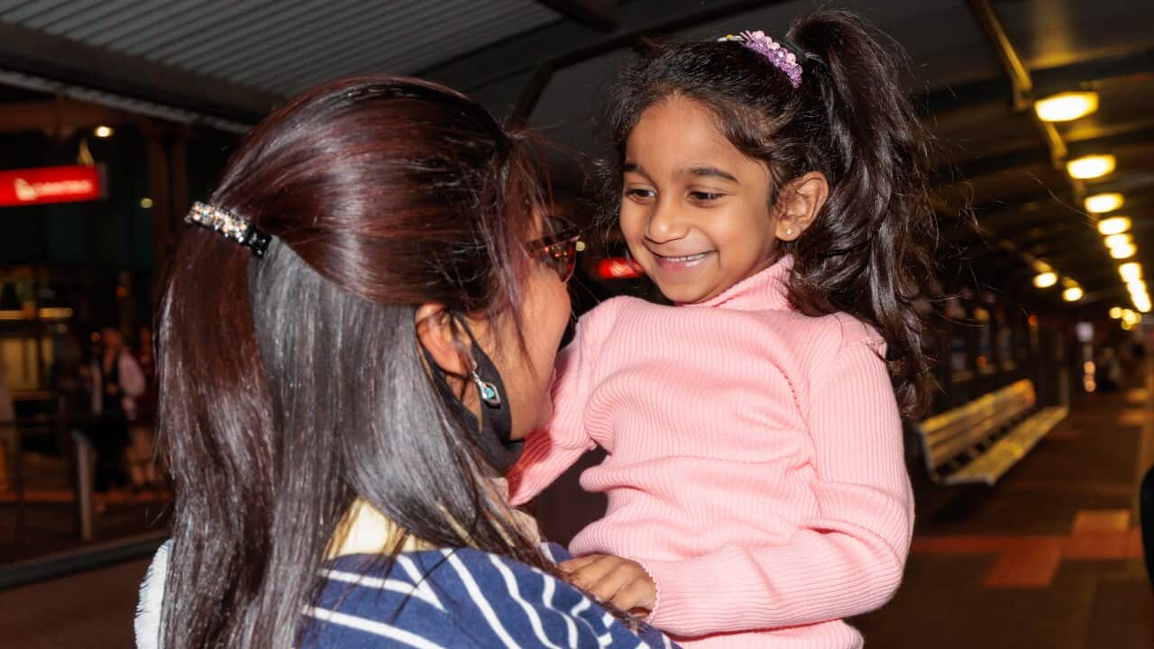 in Perth, Wednesday, June 8, 2022. They are heading back to their home in Biloela in time for the Flourish Festival and Tharni Nadesalingams fifth birthday following years in detention.