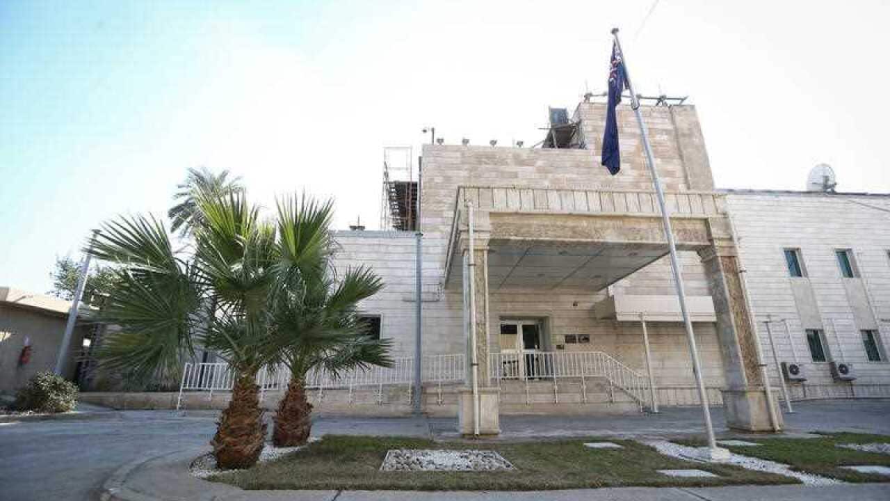 The Australian embassy, Baghdad in 2016.