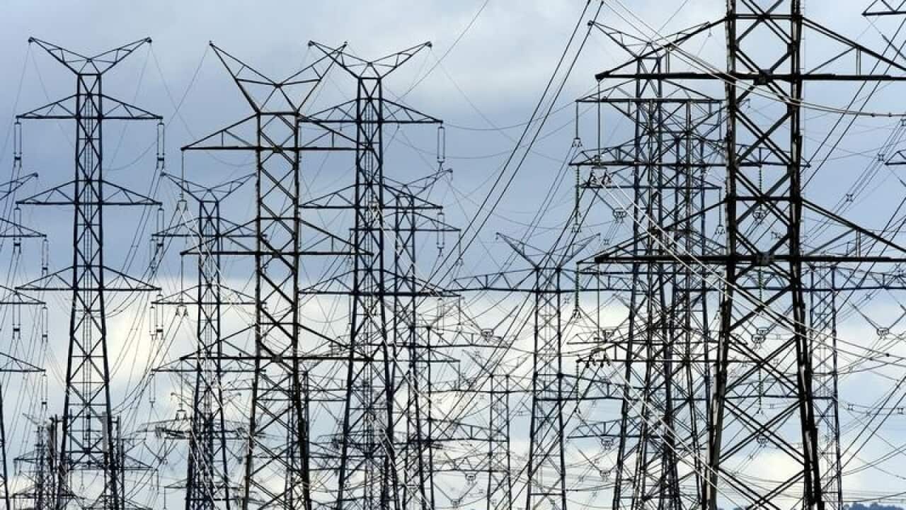 Generic photos of high voltage power lines in Melbourne.