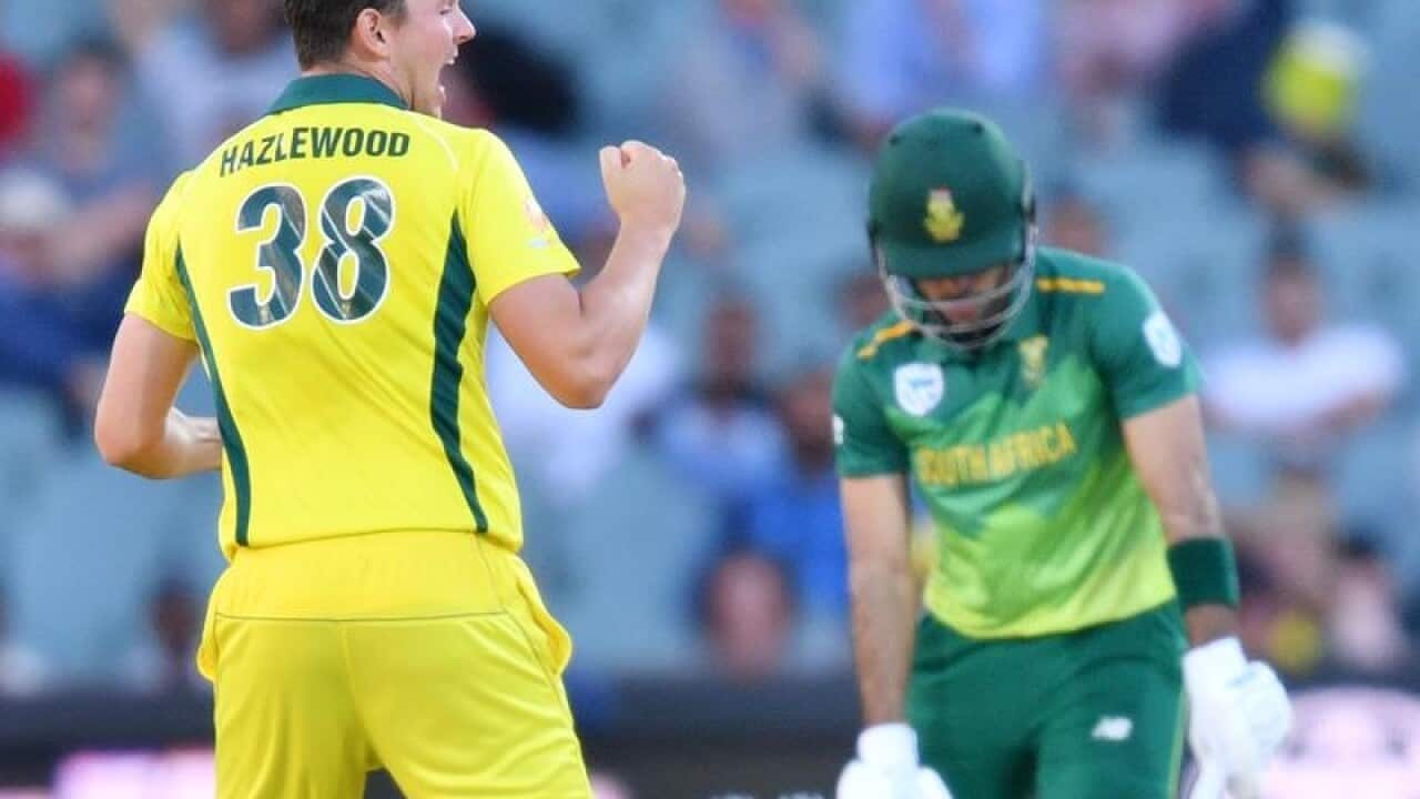 Josh Hazlewood of Australia
