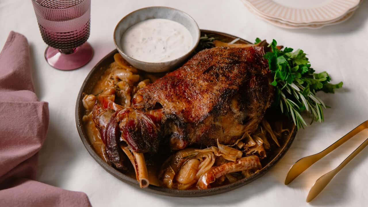 Lemon & garlic lamb shoulder