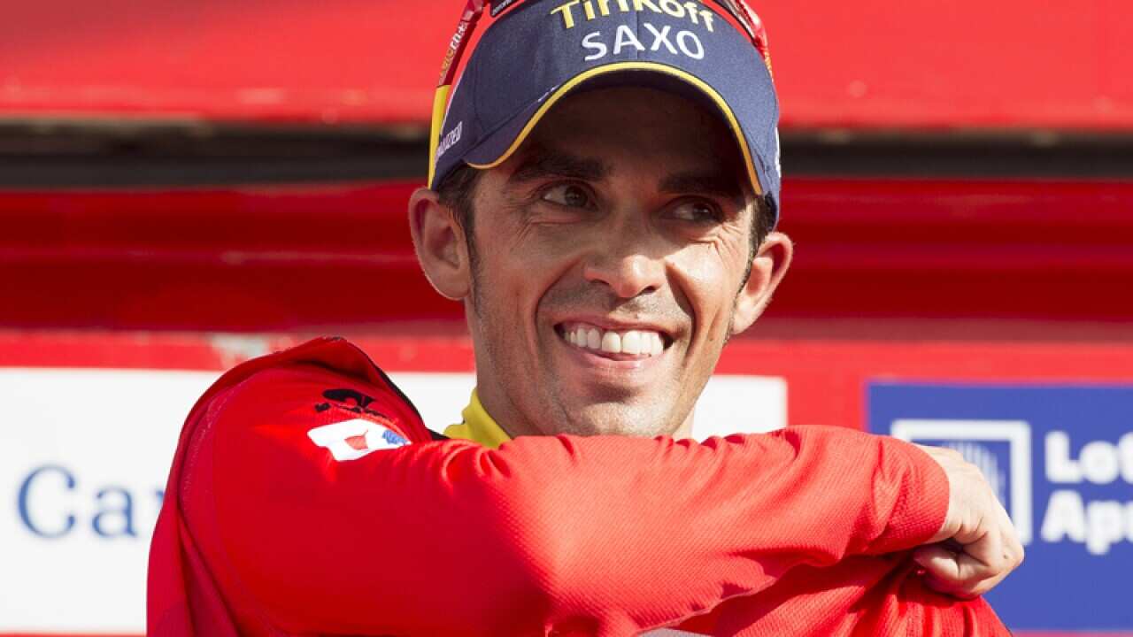 Alberto Contador of Tinkoff Saxo