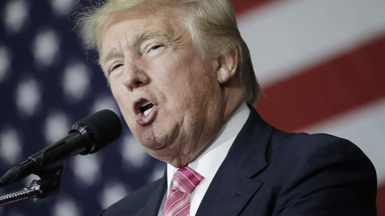 Republican presidential candidate Donald Trump