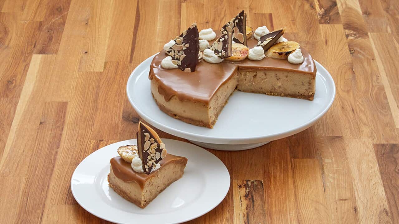 Banana toffee cheesecake