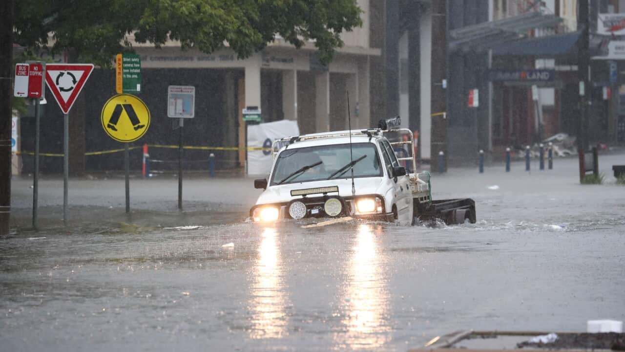 Flooded scenes in Molesworth St, Lismore, NSW, Wednesday , March 30, 2022