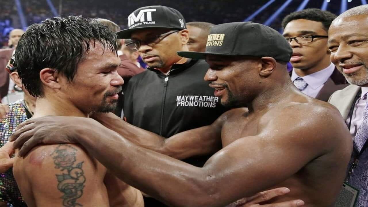 Manny Pacquiao and Floyd Mayweather