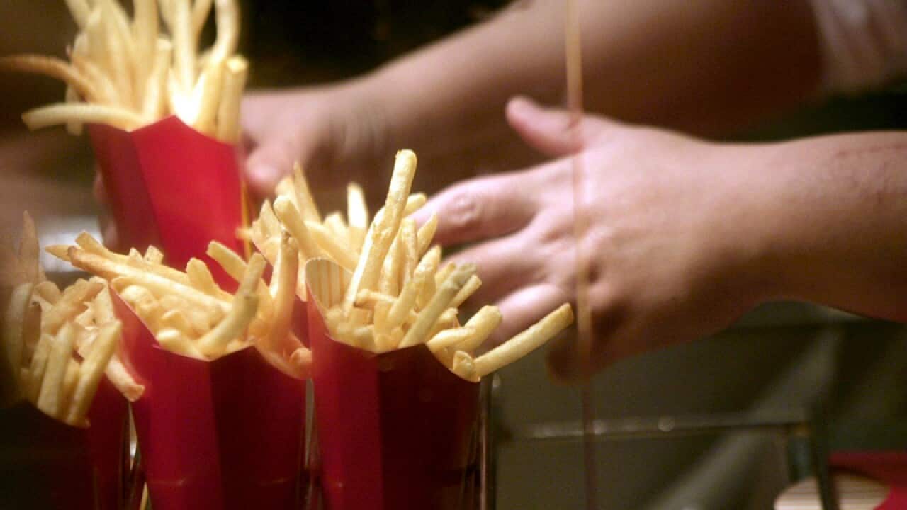 French fries at a McDonald's store