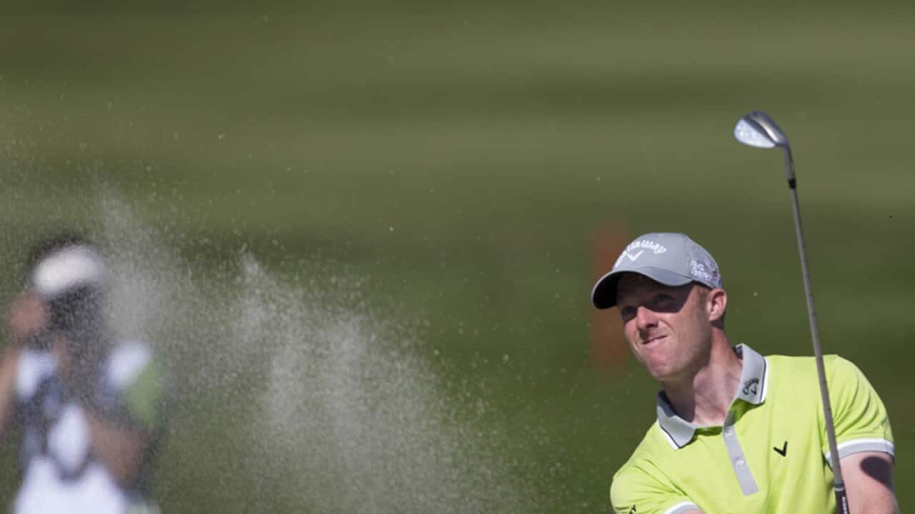 David Horsey plays at the Russia Open.