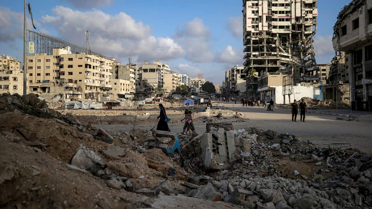 Al Remal neighborhood in Gaza City on October 5, 2025.