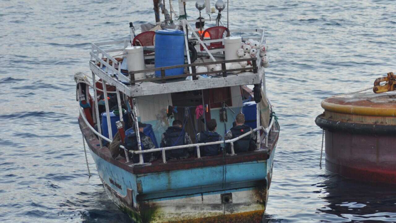 Asylum seekers arrive by boat to Christmas Island.