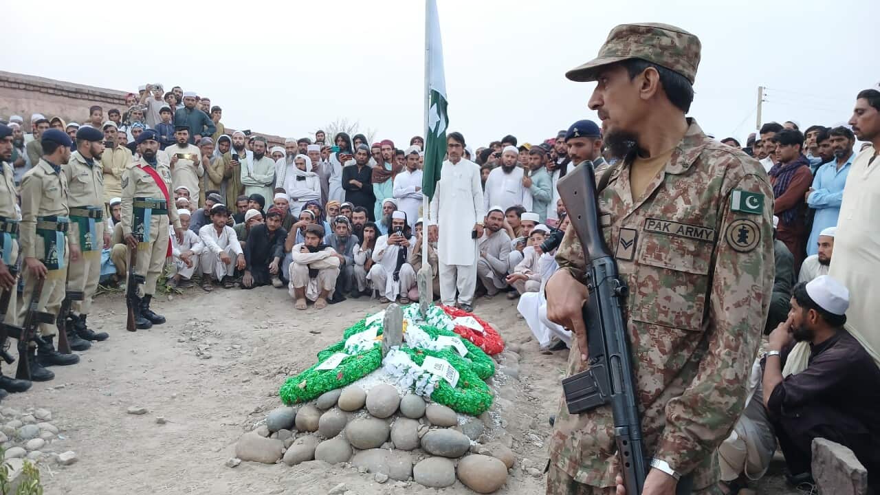 Funeral held for soldier killed in Balochistan blast