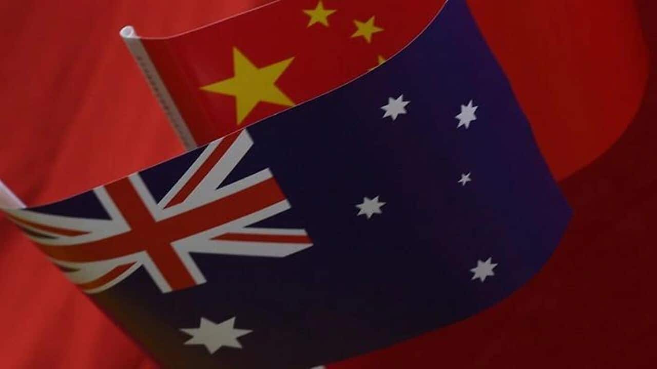 Chinese - Australian flags
