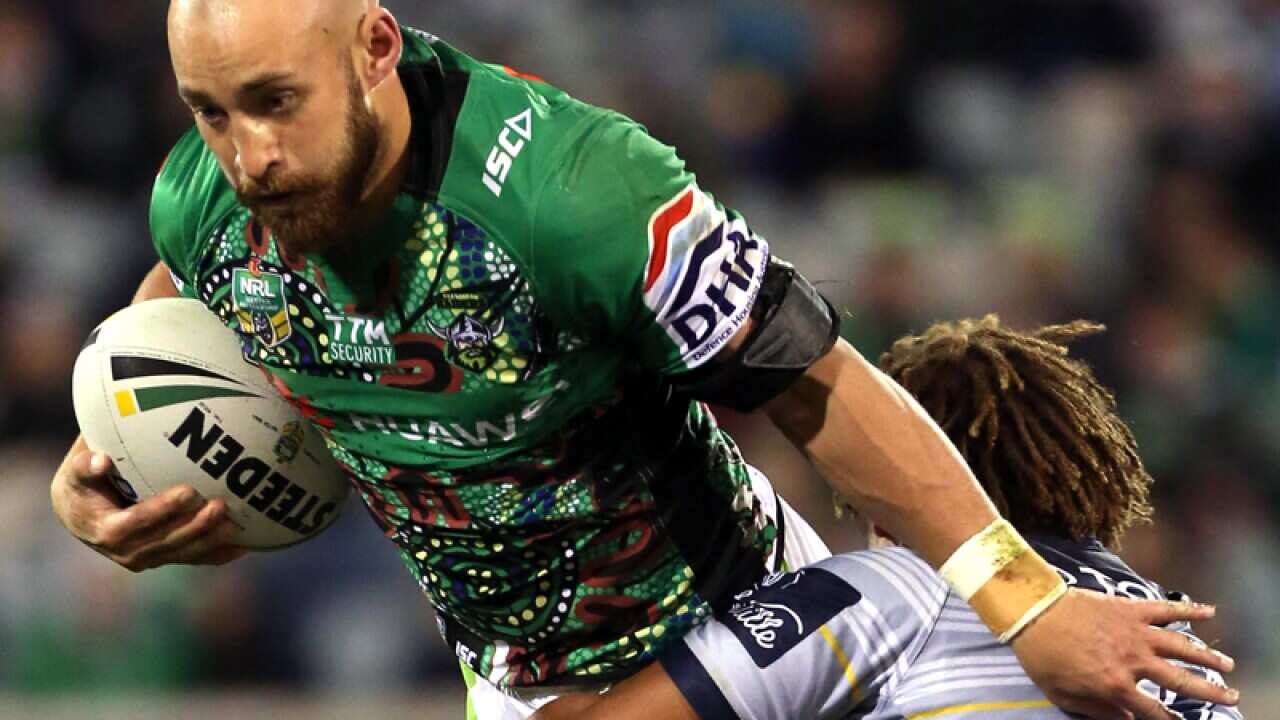 Canberra player Kurt Baptiste