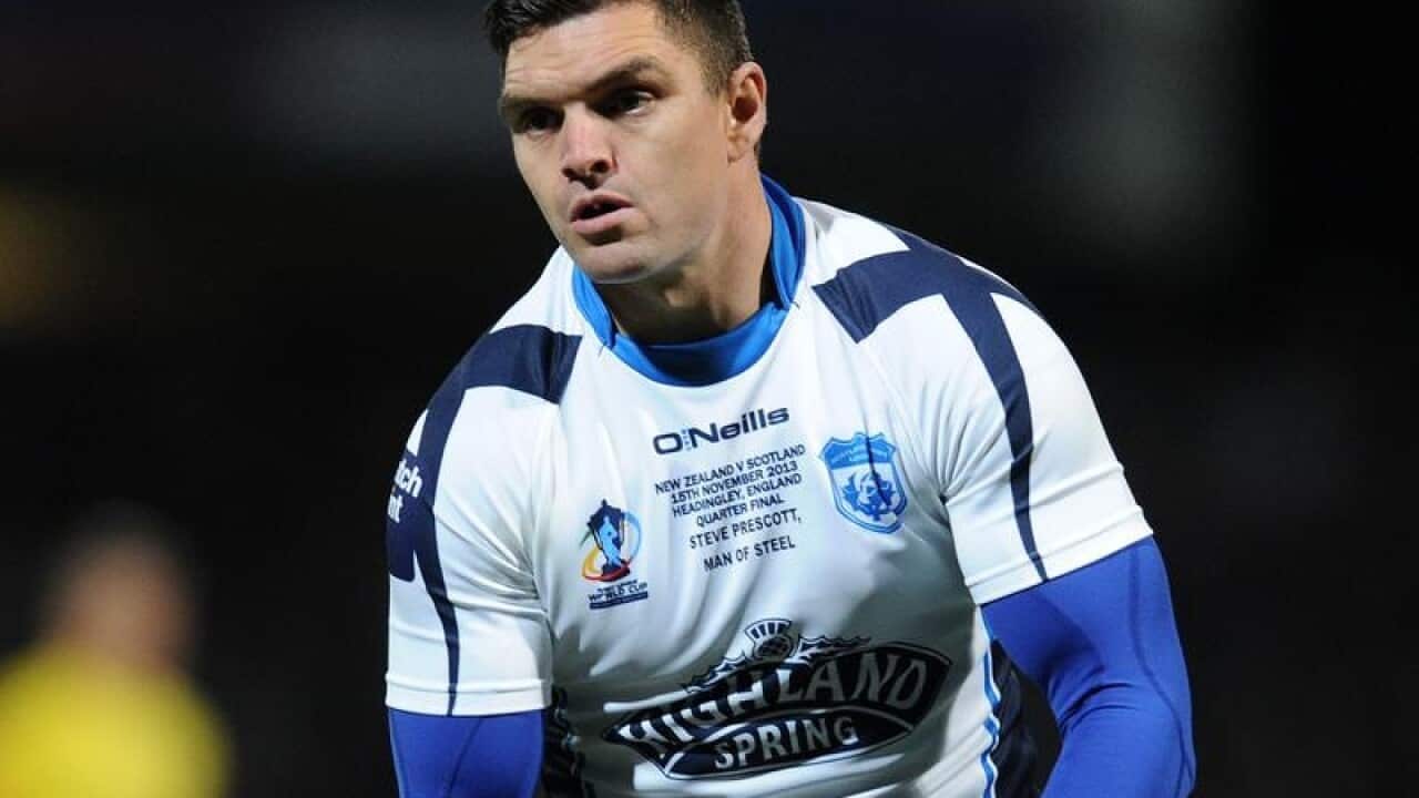 Scotland's Danny Brough in action