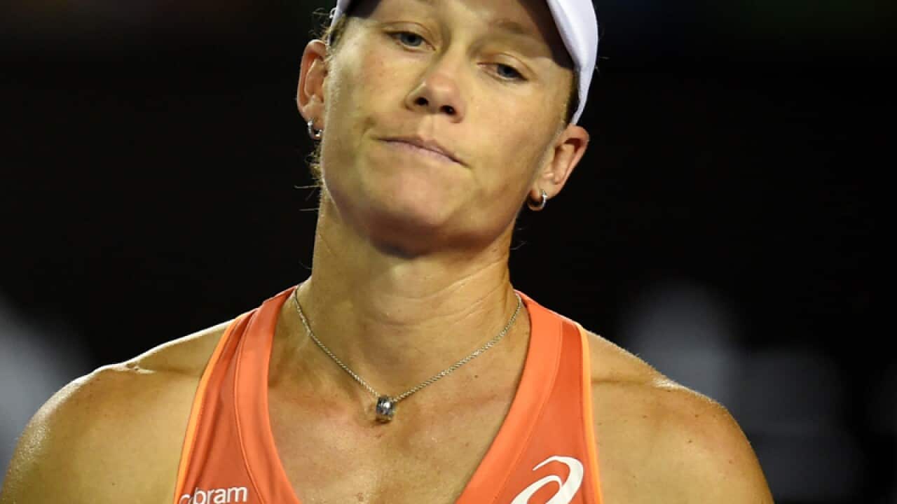 Australian tennis player Samantha Stosur
