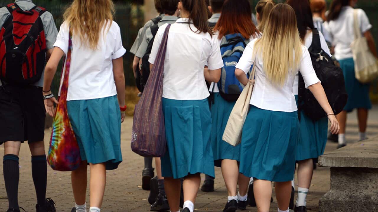 A group of high school students in Brisbane