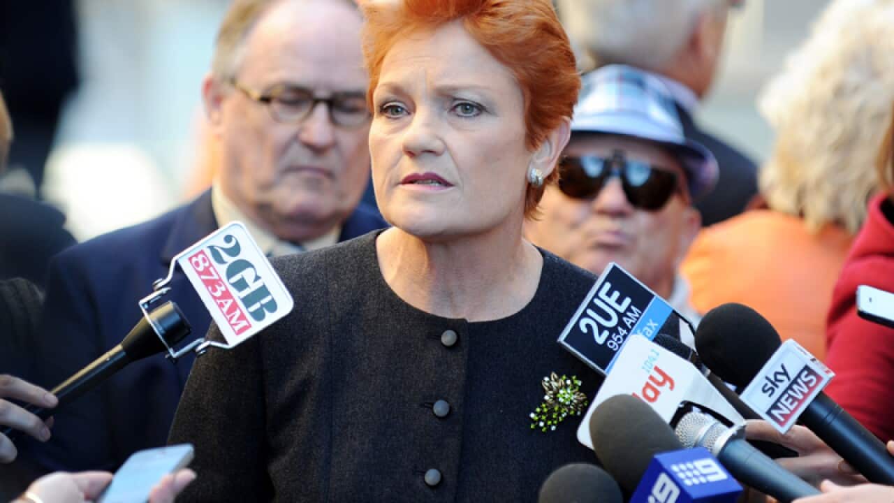 Australian politician Pauline Hanson
