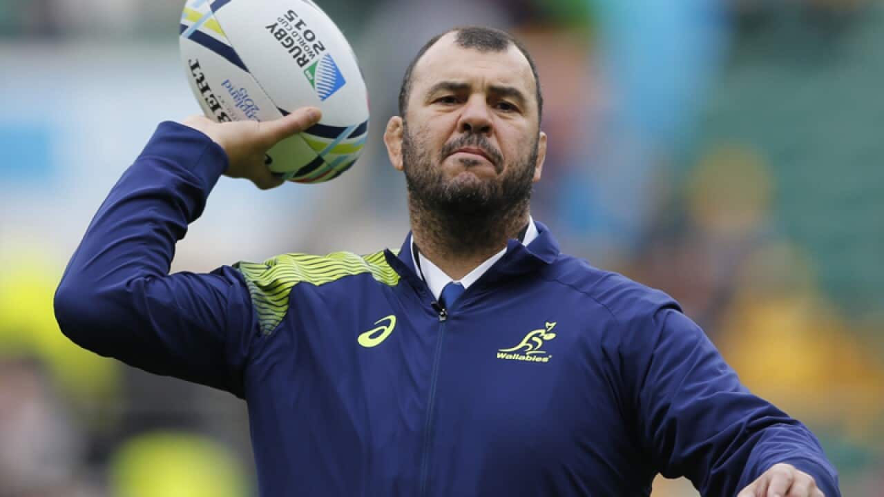 Australia’s coach Michael Cheika
