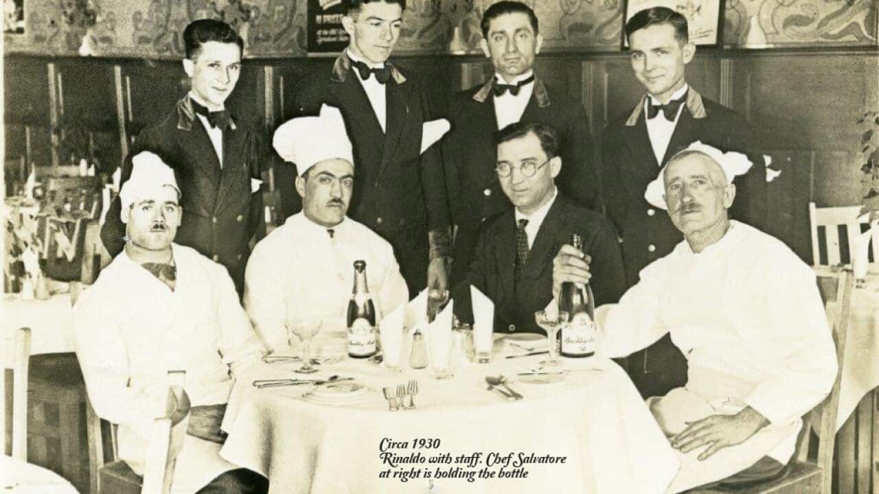 Rinaldo Massoni with staff