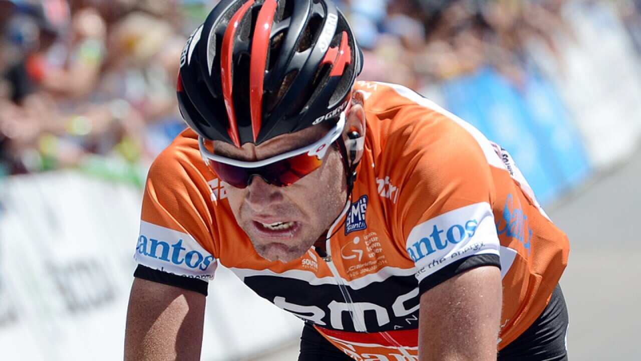 Cadel Evans during the Tour Down Under