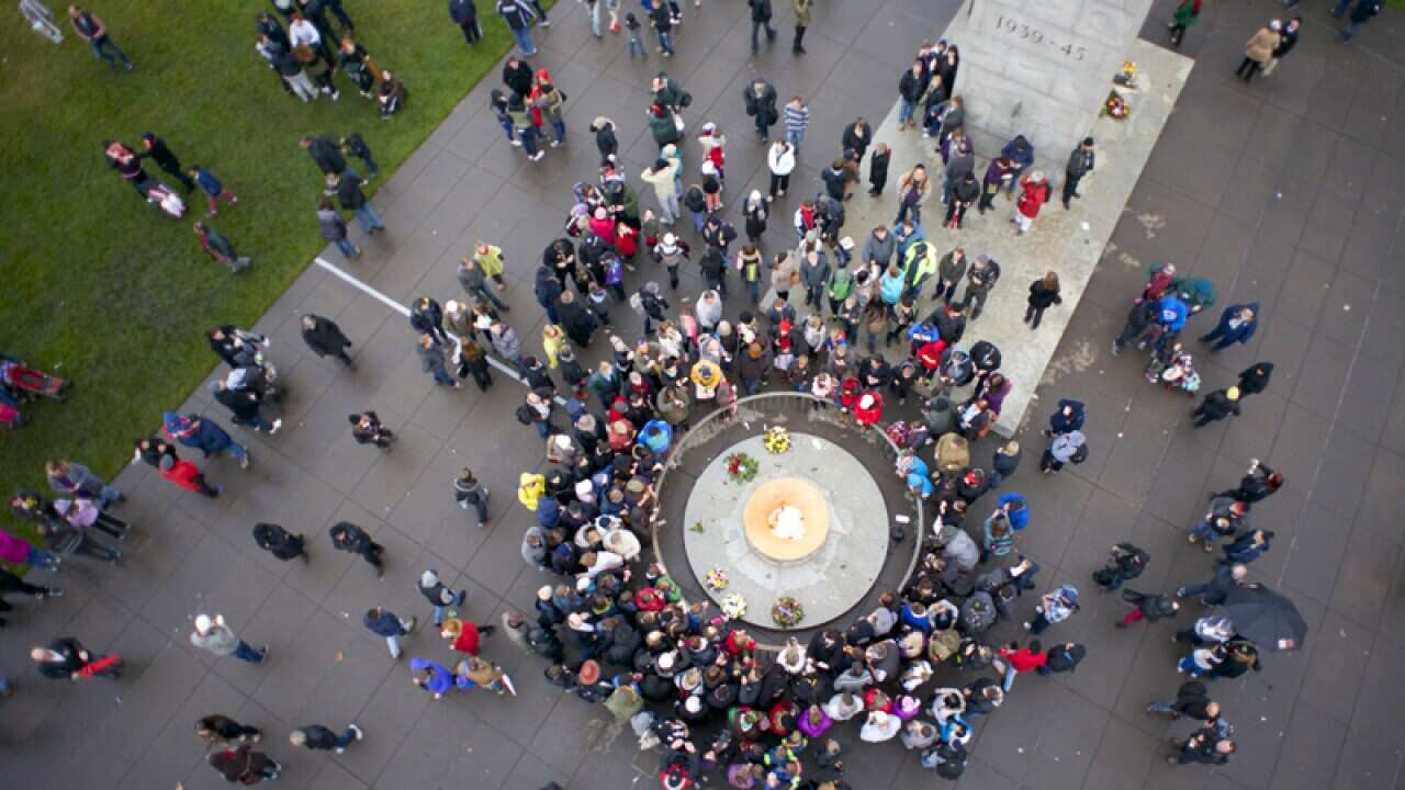 Shrine of Remembrance Dawn Service in Melbourne