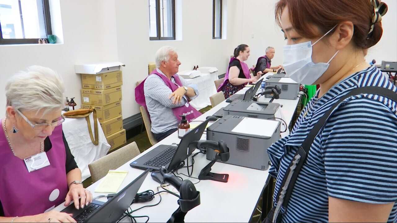 Voter has their name checked