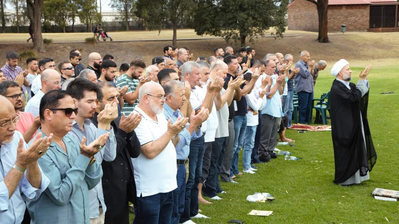 Sheikh Youssef Nabha leads the rain prayer in Sydney