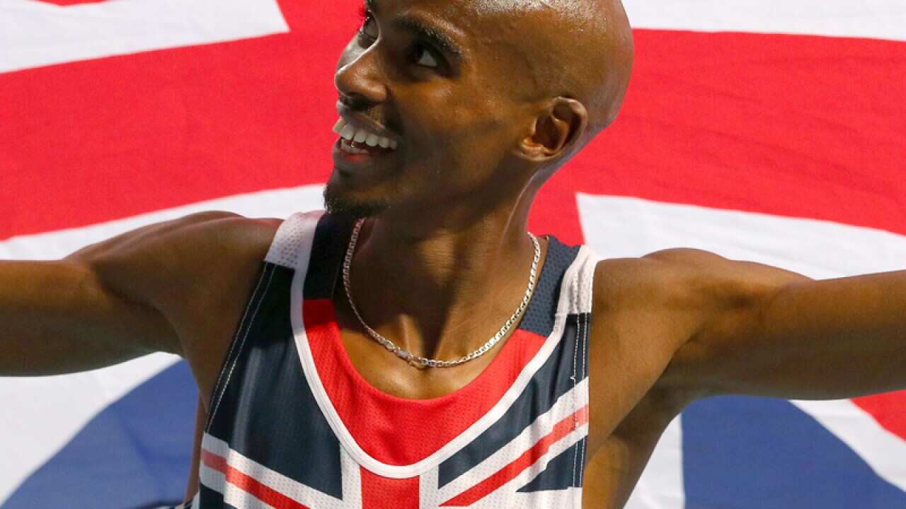 British long-distance runner Mo Farah