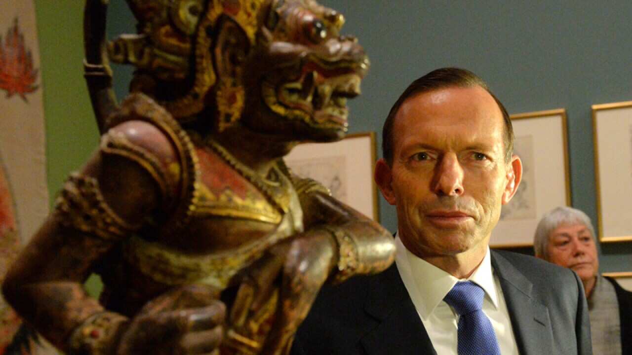Tony Abbott Bali Art opening.