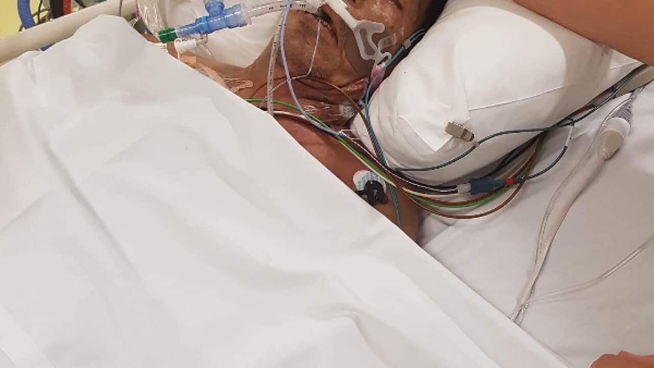Terry Pareja in hopsital.