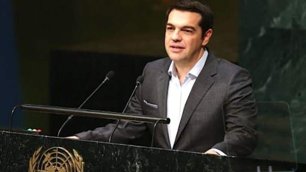 Alexis Tsipras at the UN.