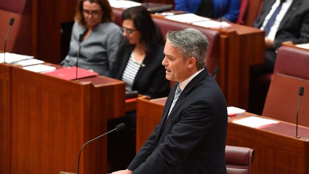 Mathias Cormann in parliament.