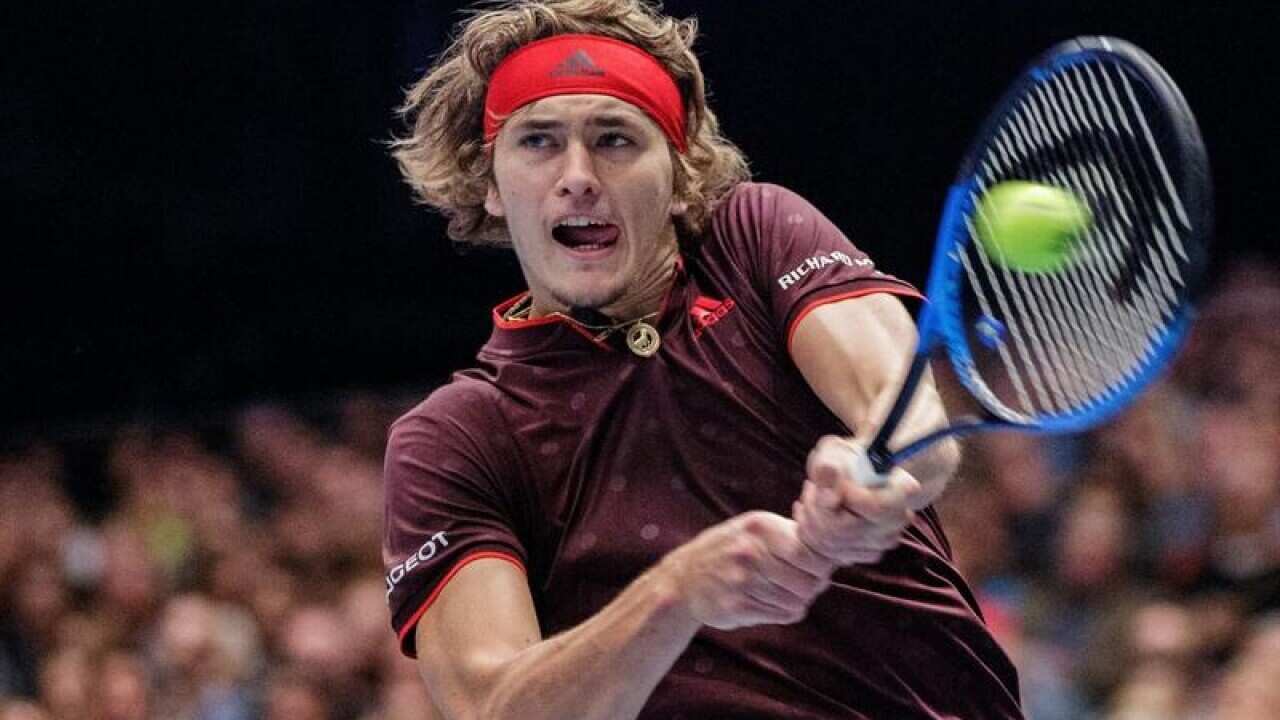Alexander Zverev of Germany in action.