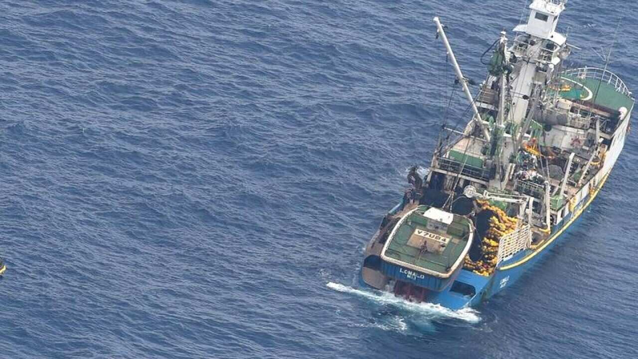 Kiribati ferry survivors search