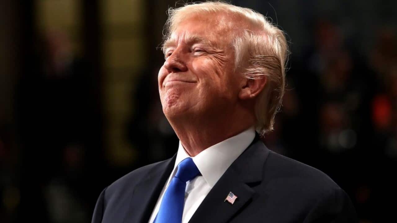 Donald Trump at his State of the Union address