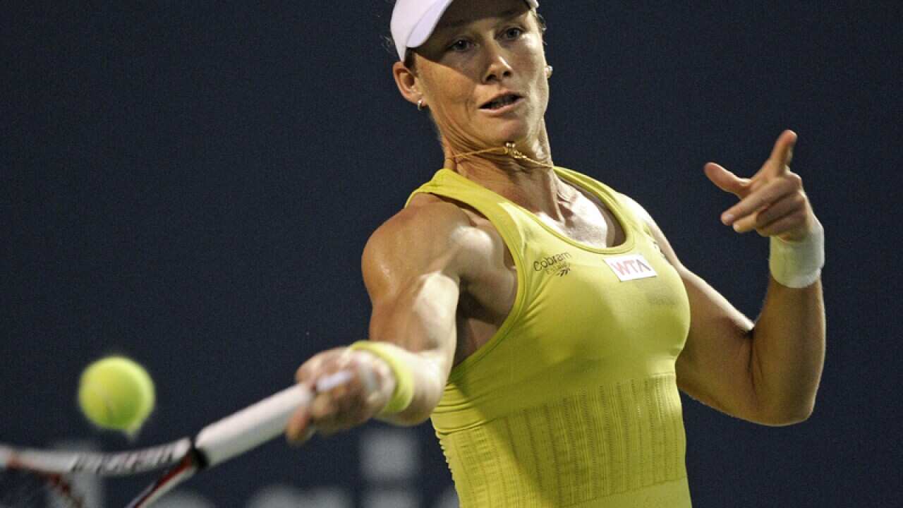 Australian tennis player Samantha Stosur