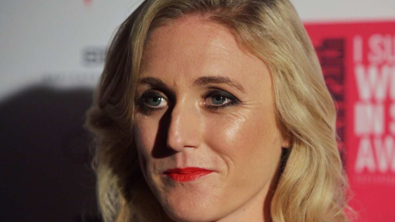 Sally Pearson on the red carpet