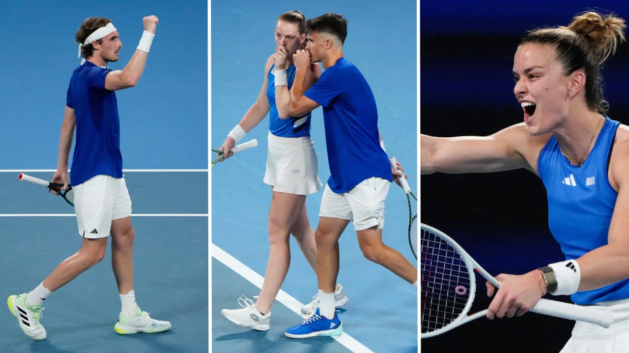 Τσιτσιπάς Στέφανος Πέτρος Τσιτσιπάς Δέσποινα Παπαμιχαήλ Μαρία Σάκκαρη United Cup Τετάρτη 03-01-2024 Σύδνεϋ.png