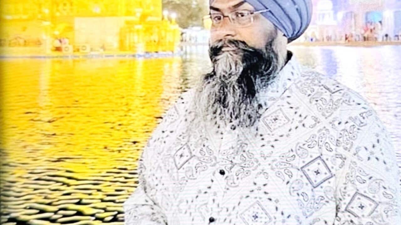 Ragi Satnam Singh ji at Golden Temple, Amritsar, Punjab.
