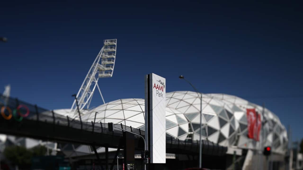 A view of AAMI Park