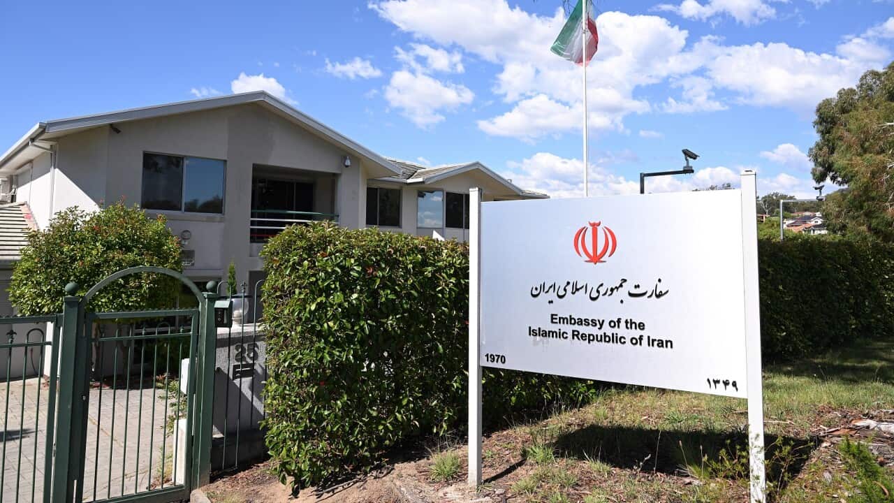 The Iranian Embassy in Canberra (AAP)