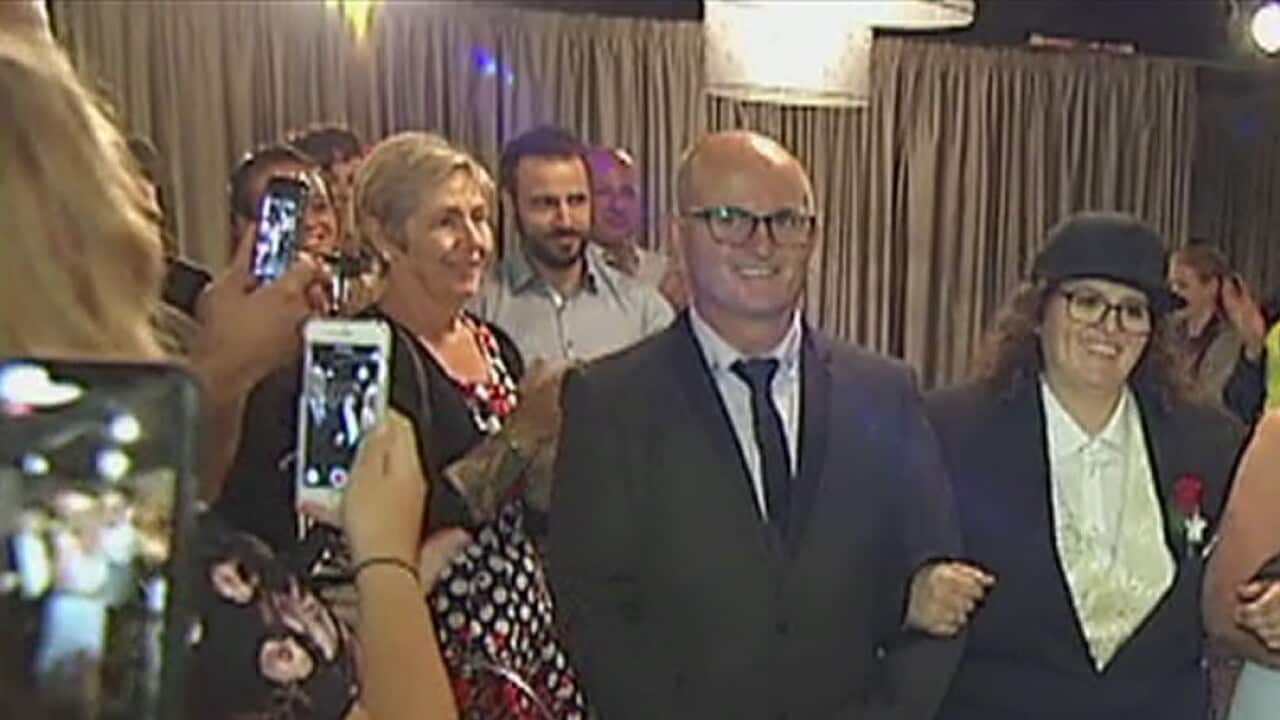 Diana and Deanne Ribeiro make their marriage official.