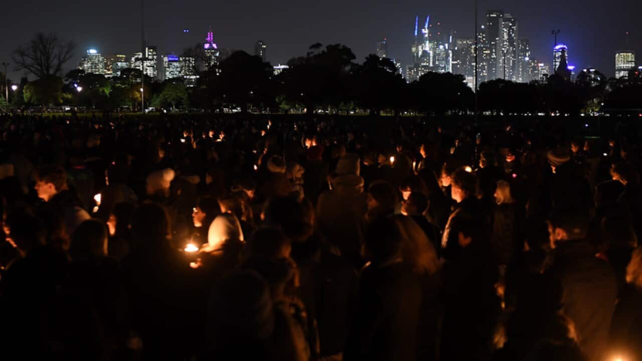 The vigil for Eurydice Dixon in Melbourne