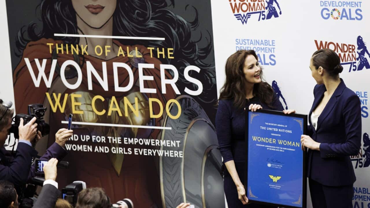 The Wonder Woman announcement at United Nations headquarters