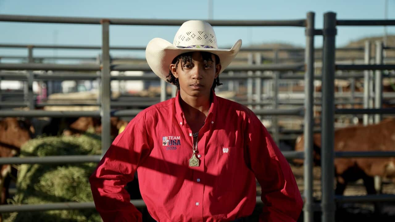 Texas teenager Jacki Gayle started bull riding when she was just 11 years old_credit_SBS_Jesmine Cheong.jpg